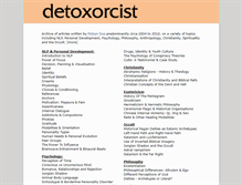 Tablet Screenshot of detoxorcist.com